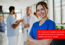 FP Técnico en Cuidados Auxiliares de EnfermerÃa: qué es, requisitos, salidas laborales y sueldo FP Técnico en Cuidados Auxiliares de EnfermerÃa