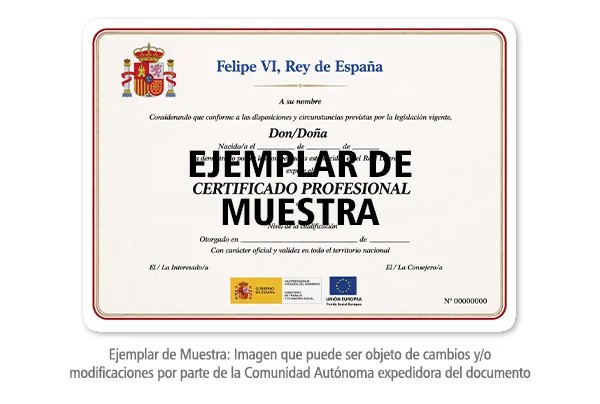 Título Certificado Profesional Mediación entre la Persona Sordociega y la Comunidad SSCG0211